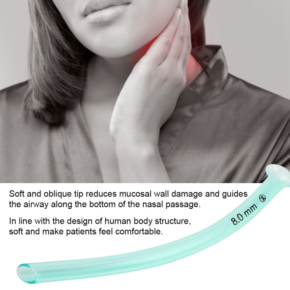 Disposable Nasal Pharyngeal Duct Nasopharyngeal Airway Health Care Tool Accessory (8mm)