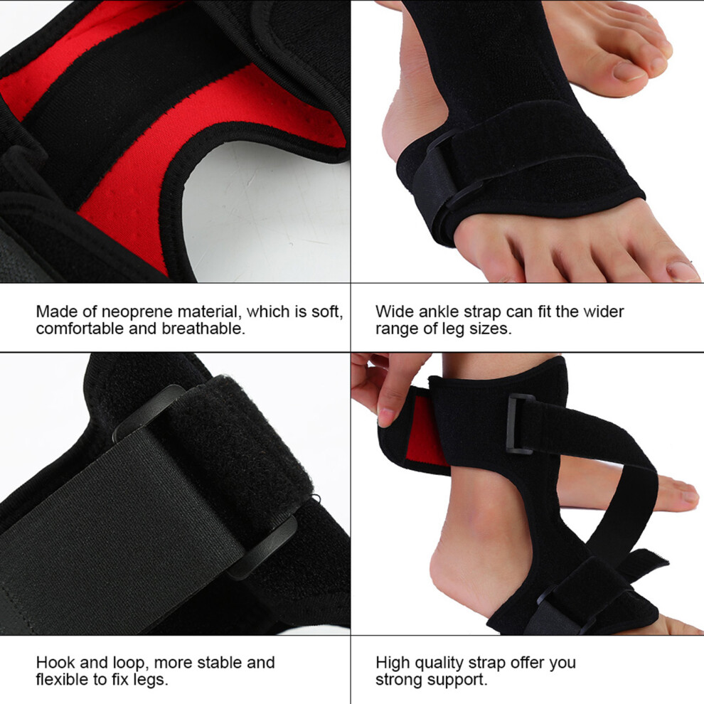 Adjustable Knee Joint Support Ankle Strap Orthosis Brace Support Sprain Strap Foot Brace