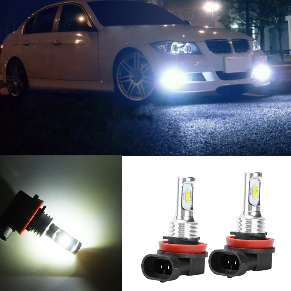 2Pcs Aluminum Shell H8 H11 80W 6500K Csp Fog Bulb With Decode 12Â24V Universal White/Light 4651324586068