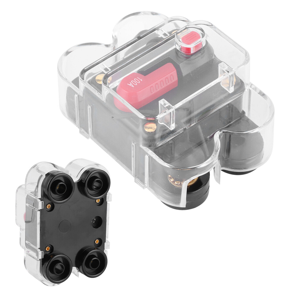 12Vâ24V Dc Circuit Breaker Auto Car Marine Boat Bike Stereo Audio Fuse Inverter With Manual Reset With Waterproof Cover100a 5051324586218