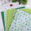 7pcs 25*25cm Cotton Fabric DIY Assorted Squares Pre Cut Bedding Kit Quarters Bundle (Green) 10