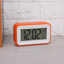 Multifunctional Exquisite Digital Electronic Alarm Clock with Temperature Display (Orange)
