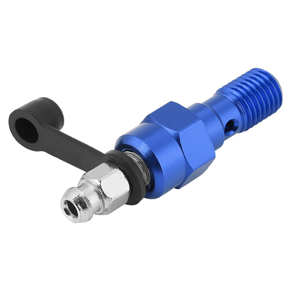 M10x1.25mm Motorcycle Brake Master Cylinder Caliper Bleed Screw Nipple Banjo Bolt Dust Cap Blue 9431324588836