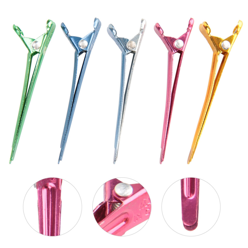 Unisex 50Pcs Professional Small Aluminum Hairdressing Clip Hairpin For Hair Salon Styling Tools