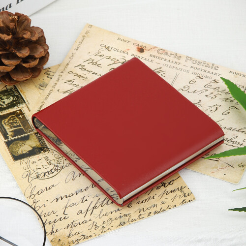 10 Zigaretten PU-Leder-Etui 8,8  8,2  1,5 cm Rot 2