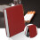 10 Zigaretten PU-Leder-Etui 8,8  8,2  1,5 cm Rot 10