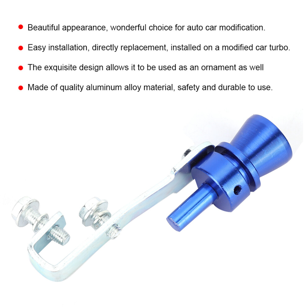 Car Turbo Sound Whistle Tail Throat Muffler Exhaust Pipe Whistle Bluem 7901324592284