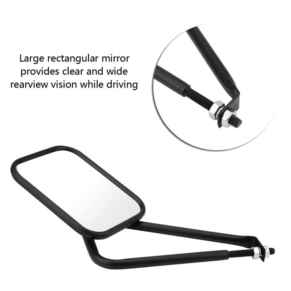 Rectangular Door less ShakE proof Side Rear View Mirror for Jeep Wrangler TJ JK JKU CJ 97-17-image-OPC-PHWTS5Y-NEW