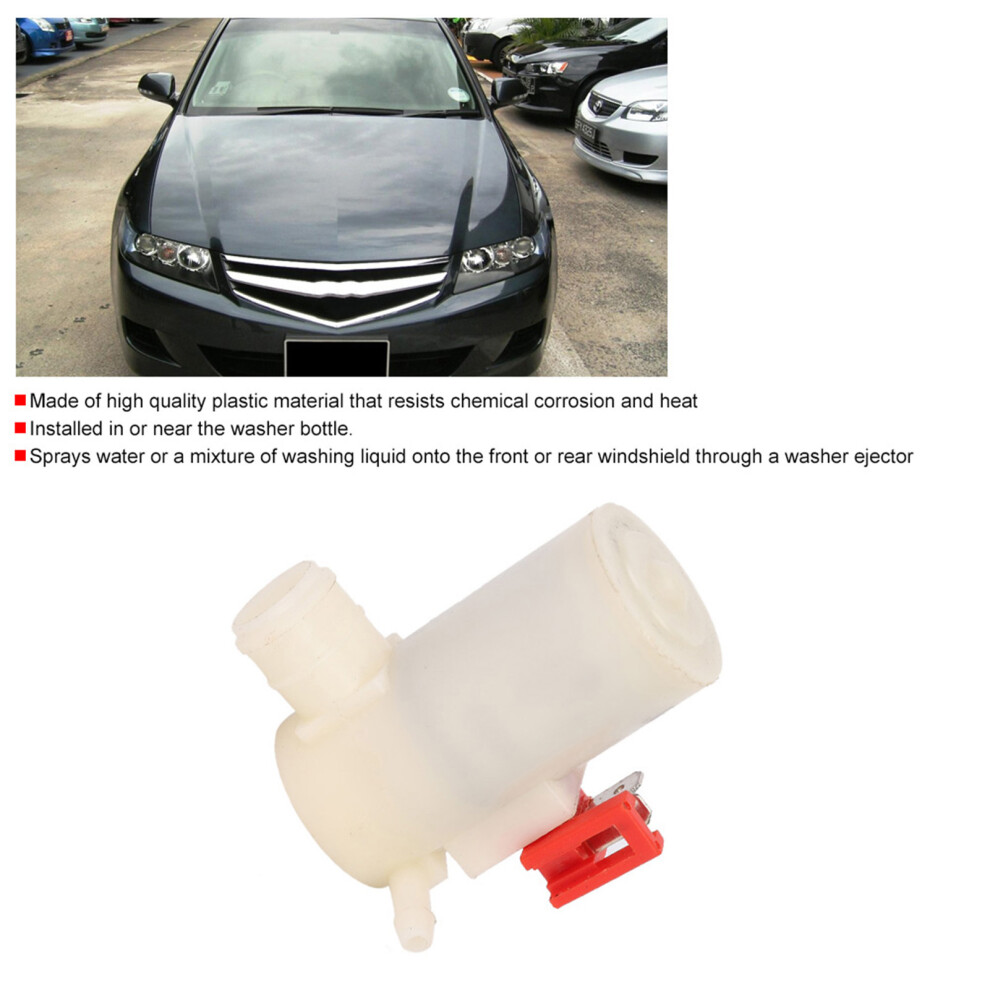 Vehicle Windshield Washer Pump 76806-Sl0-E01 Fit For Honda Civic Crv 2002-2006 White/Red 7901324592406