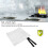 Fiberglas-Feuerdecke 1 Stück 1,2 m x 1,2 m Weiß 9