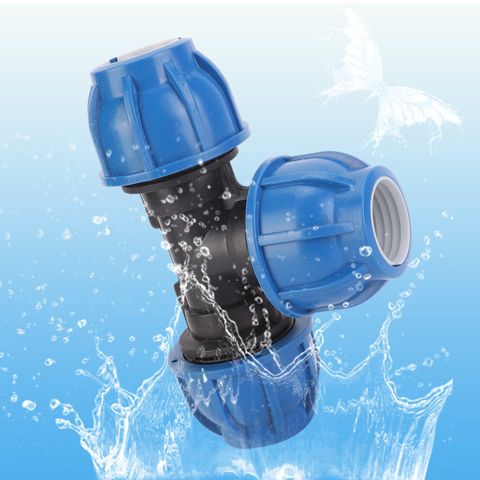 Pe Plastic Water Pipe Fitting Accessories 32Mm Tee Connector For Pipe Connection 3411324594835