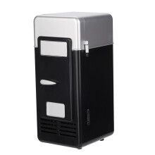 Mini USB Office Mini Heating And Cooling Dual Use Portable Refrigerator Drink Cooler(Black)