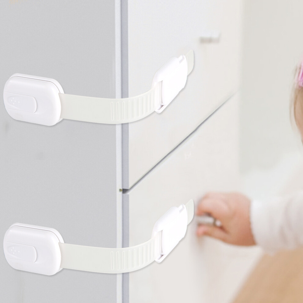 5pcs Multifunctional Door Cabinet Drawer Strap Lock Baby Child Safety Locks Accident Protection