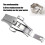 Butterflyshape Deployment Buckle Automatic Double Click Metal Clasp Strap For Watch Male 8