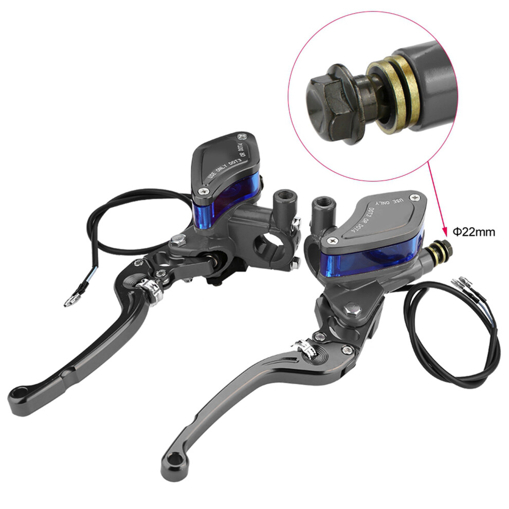 22Mm Universal Motorcycle Cnc Roller Adjustment Hydraulic Brake Pump Titanium 4971324599425