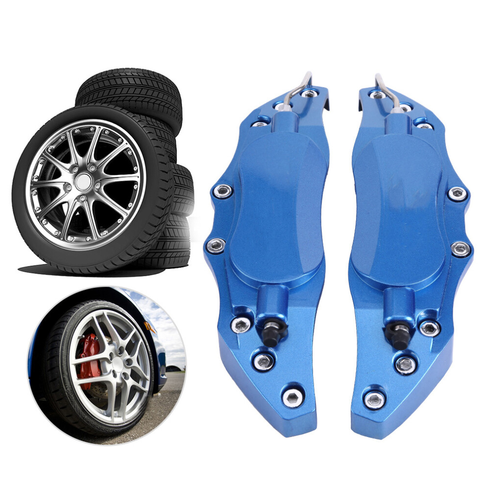 2Pcs Car Aluminum Brake Caliper Protector Cover For Wheel Hub 16In-17In Medium 9331324600562