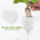 10pcs/Set Durable Safe Plastic Hydroponic Basket Cup for Garden Balcony Planting(White) 6