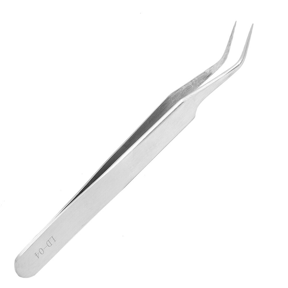Eyelashes Extension Grafting Stainless Steel Tweezers Nippers False Eyelash Picking Curved