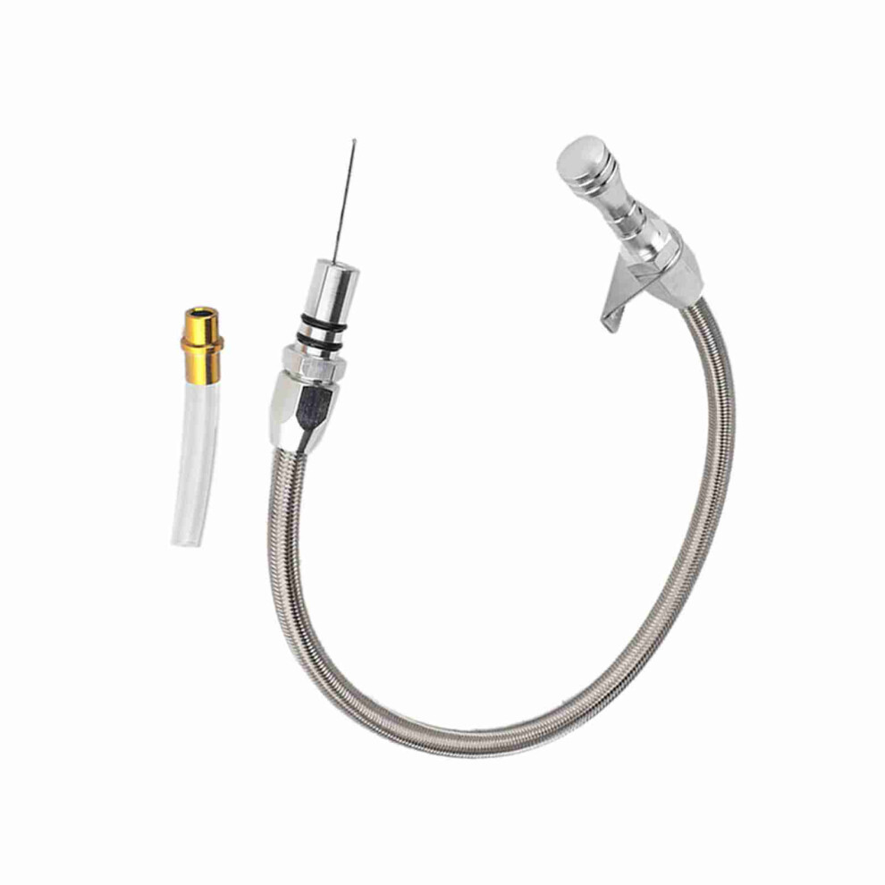 Flexible Transmission Dipstick Fit For Chevy Th400 400 Turbo 400 Transmissions Pt303 Silver 5081324601598