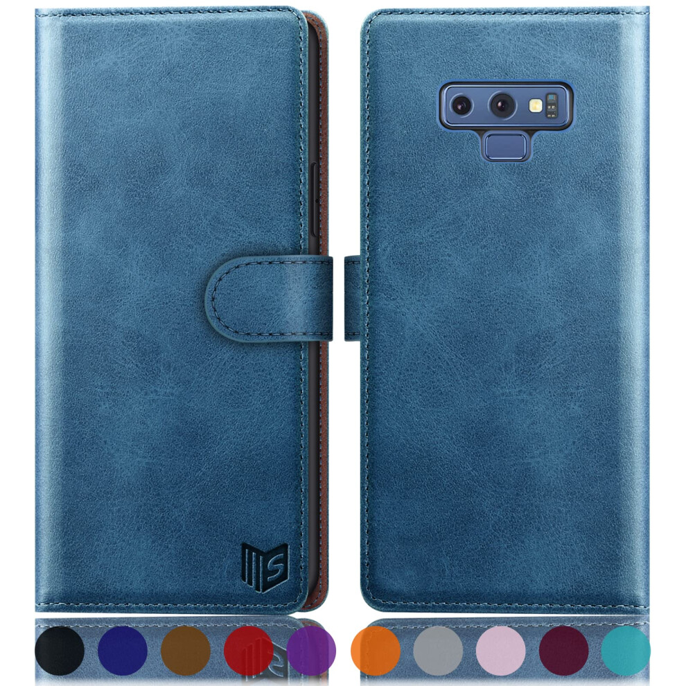 Suanpot For Samsung Galaxy Note 9 6.4"""" With Rfid Blocking Leather Wallet Case Credit Card Holder Flip Folio Book Phone Case Cover Purse Poket F 794979916324