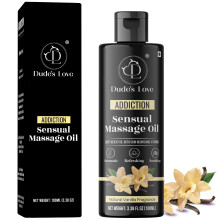 Organic - Sensual Delights -Vanilla Massage Oil - No Stain & Non-Sticky | with Fractionated Coconut Oil Natural Vanilla & Jasmine | Nourish & Mo