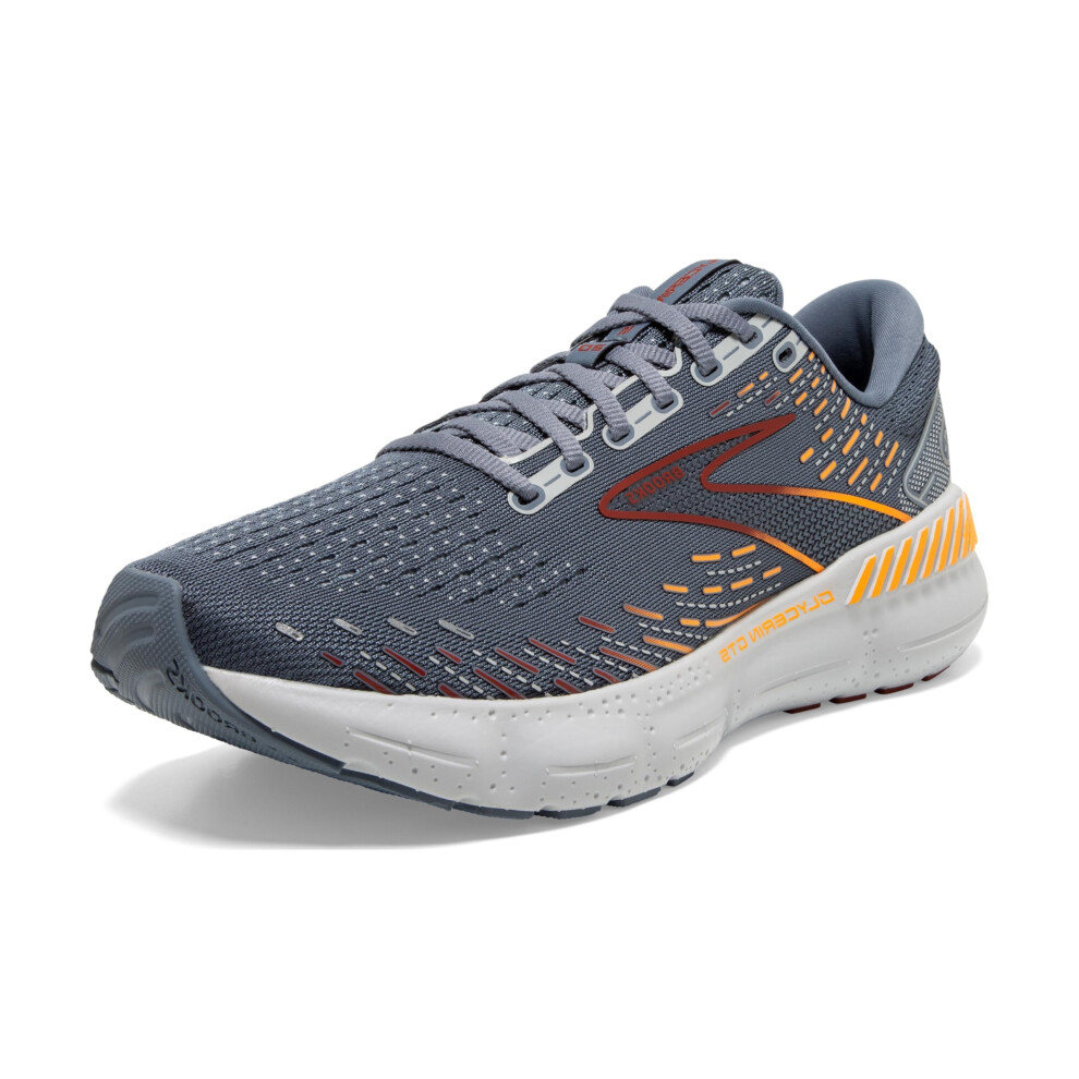 Brooks Herren Glycerin Gts 20 St Tzender Laufschuh - Grau/Chili L/Orange - 11.5 Medium-image