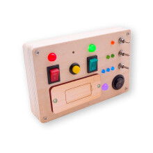 LED-lyskontakt Busy Board Montessori-legetjsknap Busy Board Brn Trkontrolpanel Brnelegetjsaktivitet Sansebrt Fidget-legetj til smbrn 1 2
