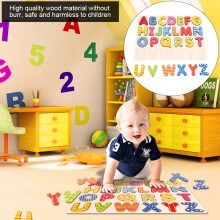 Children Wooden Puzzle Hand Grab Board Set Educational Cartoon Toy Gift (Alphabet)