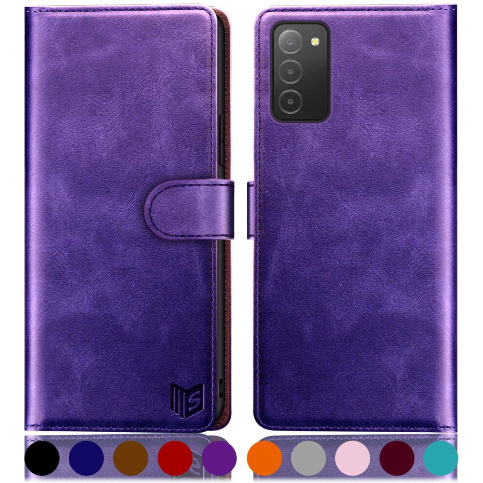 Suanpot Do Etui-Portfela Samsung Galaxy A03S?Blokowanie Rfid? Etui Na Karty Kredytowe Flip Folio Book Pu Skrzany Futeral Na Telefon Odporny Na W-image