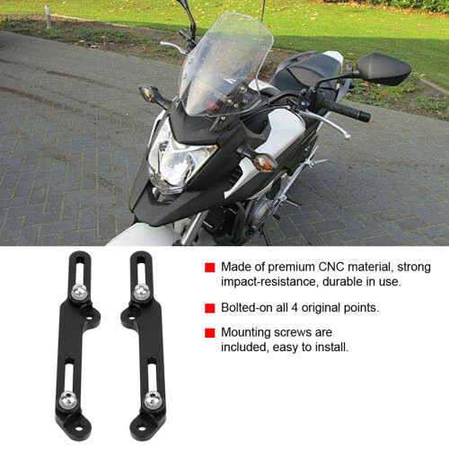 Motorrad-Windschutzhalterung für Honda NC750X – Schwarze Windschutzklemme 2