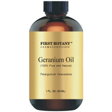 First Botany 100 % reines therisches Geranienl Premium-Geranienl fr Aromatherapie-, Massage-, topische und Haushaltsanwendungen 1 fl oz (Gera