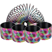 The Dreidel Company Metallic Coil Spring Rainbow Magic Spring Hracka pro deti Party Favor Narozeninov oslavy Karnevalov ceny Goody Bag Filler 3"""" (