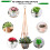 RIFNY Macrame Plant Hanger para vasos de plantas de 5 a 10 polegadas Kits de cabide de corda tecida de 35 polegadas com ganchos e contas de madei 3