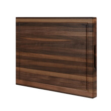 CONSDAN Walnut Cutting Board for Kitchen USA Grown Hardwood 16 x 12 with Invisible Inner Handle Prefinished with Food-Grade Oil Suitable for