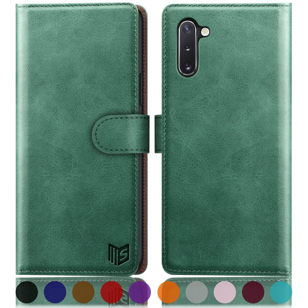 Suanpot For Samsung Galaxy Note 10 6.3"""" With Rfid Blocking Leather Wallet Case Credit Card Holder Flip Folio Book Cell Phone Case Cover For Wom 783647685594