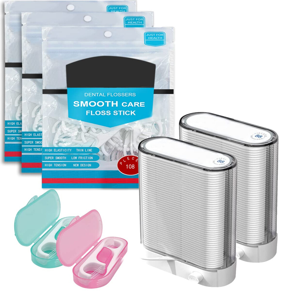 Esamploe Dental Floss Holder Pop-Up Floss Box Automatic Tooth Picks Flossers Dispenser Portable Tooth Picks Flosser Box And Flossers For Adults Floss Pick Hold
