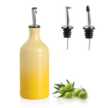 Frasco dispensador de azeite de cermica Sweejar Galheteiro de leo opaco protege o leo para reduzir a oxidao Adequado para vinagre de leo, x