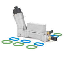 WEILEITE 68310865AB 3.6 Adapter obudowy filtra chlodnicy oleju silnikowego kompatybilny z Dodge Journey Charger Challenger Caravan Ram ProMaster