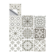 25 ks samolepek na dladice v marockm stylu 4 x 4 palce (10 x 10 cm) Tradicn DIY nstenn malby na dladice vodotesn, olejotesn, snmateln obtis