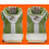 Nike Air Force 1 Mid '07 QS - Blanc, Orange Total, Vert Huile par Nike 4