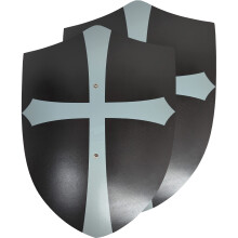 A aventura espera por voc! - Pacote com 2 - Escudo Templrio de Cavaleiros de Brinquedo de Madeira Feito  Mo - Conjunto de Escudo de Brinquedo