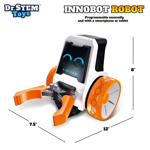 Dr. STEM Toys Innobot Coding Robot Toy | Robotics Science Kit for Kids Ages 8 & Up | Bluetooth Enabled  Easy to Build & Program  Performs Multipl 1