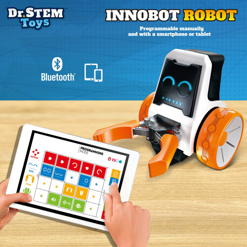 Dr. STEM Toys Innobot Coding Robot Toy | Robotics Science Kit for Kids Ages 8 & Up | Bluetooth Enabled  Easy to Build & Program  Performs Multipl 2