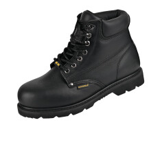 BOIWANMA Werkschoenen voor Mannen, Stalen Neus, Leer, Olie, Slip- en Hittebestendig, US 11W