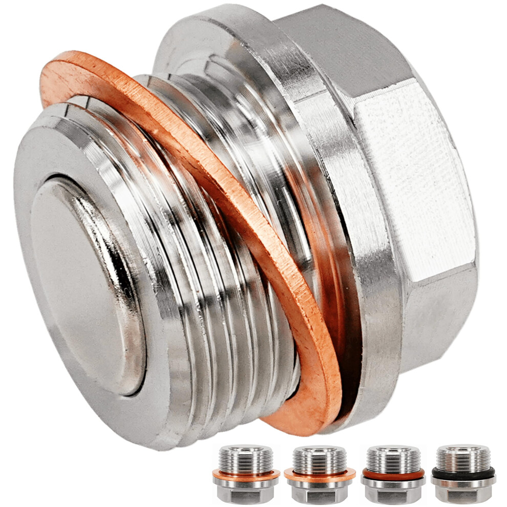 Abczok 1 Stck M24X1,5 Edelstahl-Getriebe/Vorderes Differential, Magnetische Lablassschraube, Passend Fr 0820 Lexus GX460 LX570; Toyota 4Runne-image