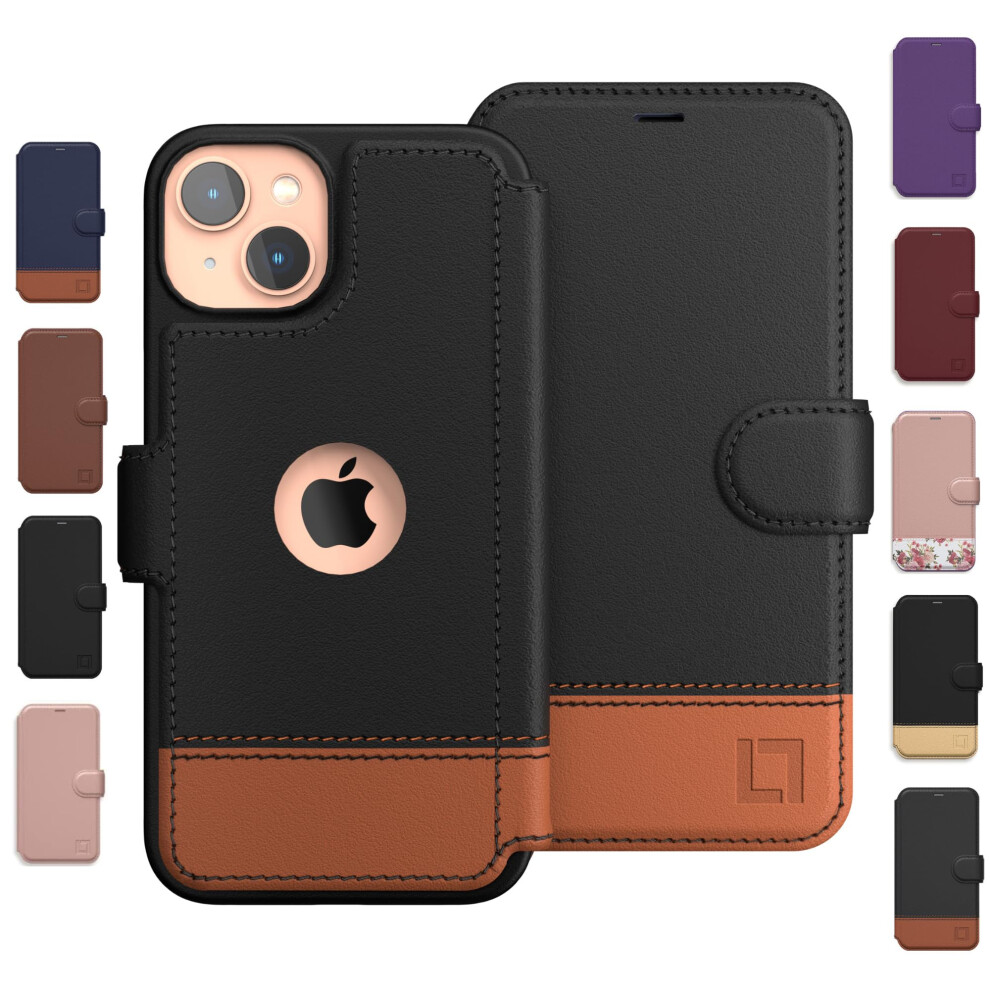 Compatible With Iphone 14 Wallet Case For Women And Men Case With Card Holder [Slim & Protective] For Apple 14 (6.1 ) Leather I-Phone Cover Ph 5065013352060