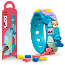 LEGO DOTS My Pets Armband 41801, Schmuckherstellungsset fr Mdchen und Jungen mit baumelnden Anhngern, kreatives DIY-Spielzeug-Bastelset, Tierthema