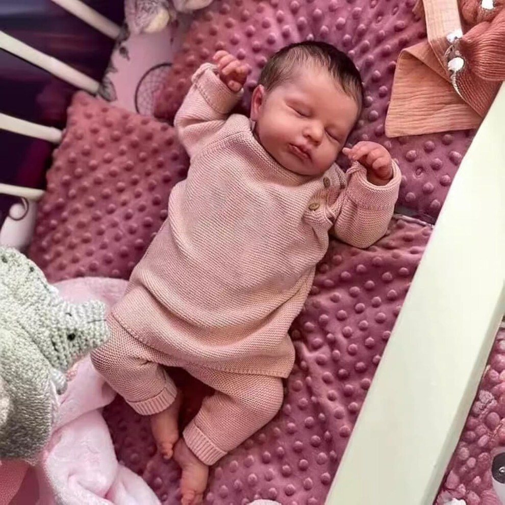 Oyesy Lifeke Lecke Reborn Baby Dolls 20 pouces bb corps doux pour nouveau-n les poupes de bb sommeil somnolent bb poupes relles  la ma