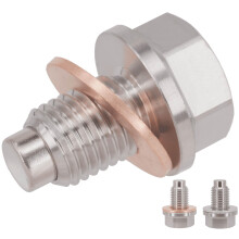 Dsnaduo 1PC M12x1.5 roestvrijstalen magnetische olieaftapplug past op Polaris RZR Sportsman Kawasaki KLR650 Yamaha YZ400F Honda CB CBR CFR motorf