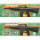 Conjunto de brinquedos para arma de rifle do exrcito Hunson com 2 brinquedos de simulao, som e ao de fasca, preto, 16 polegadas 3
